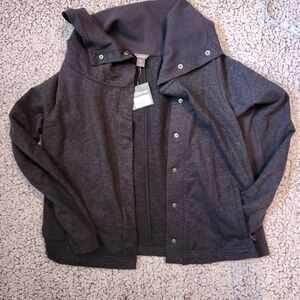 Eddie Bauer Dark Gray Hooded Jacket Medium Nwt